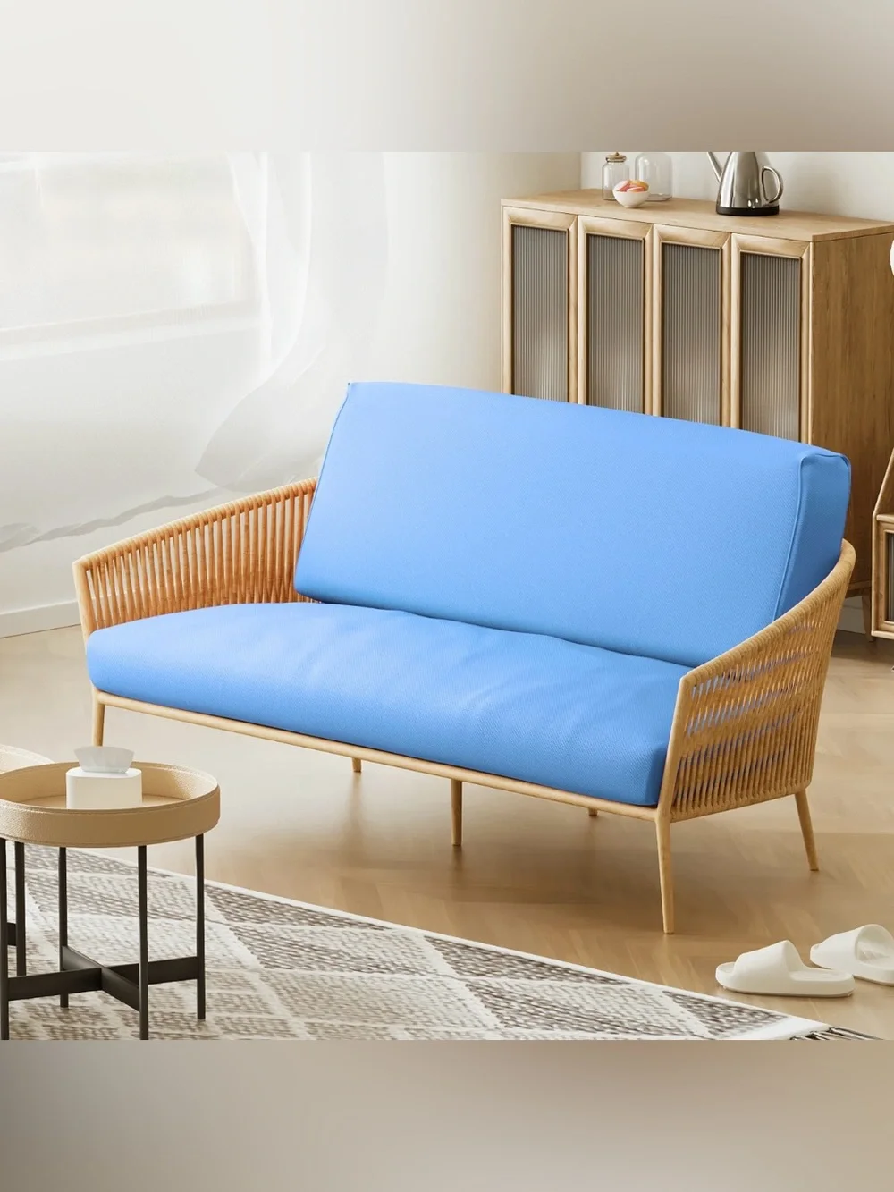 Monibloom Futon Cover Twin Size - Light Blue ❗️🩵😍